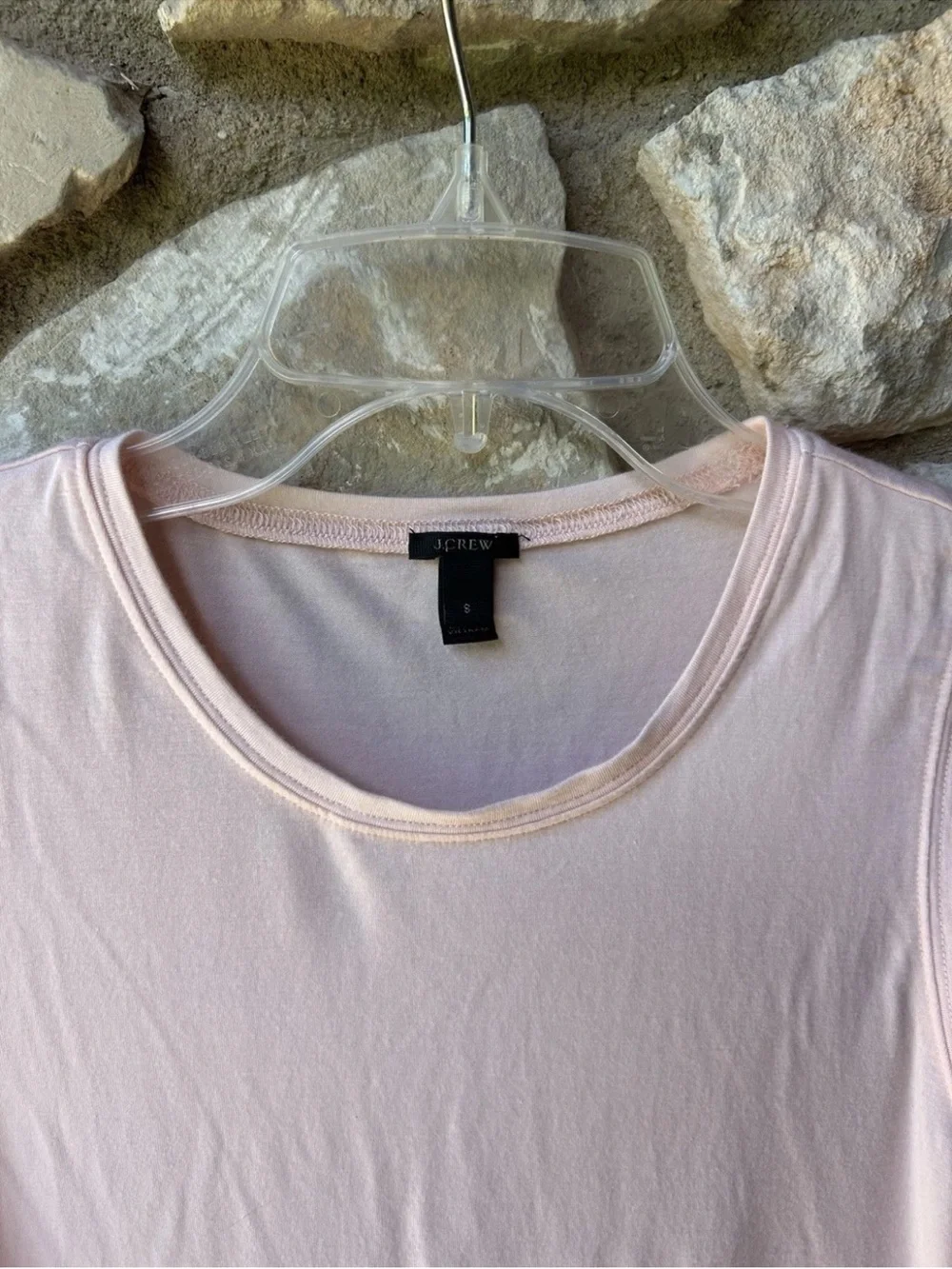 J Crew Classic‎ Sleeveless Tank Top in Light Pink Size S
